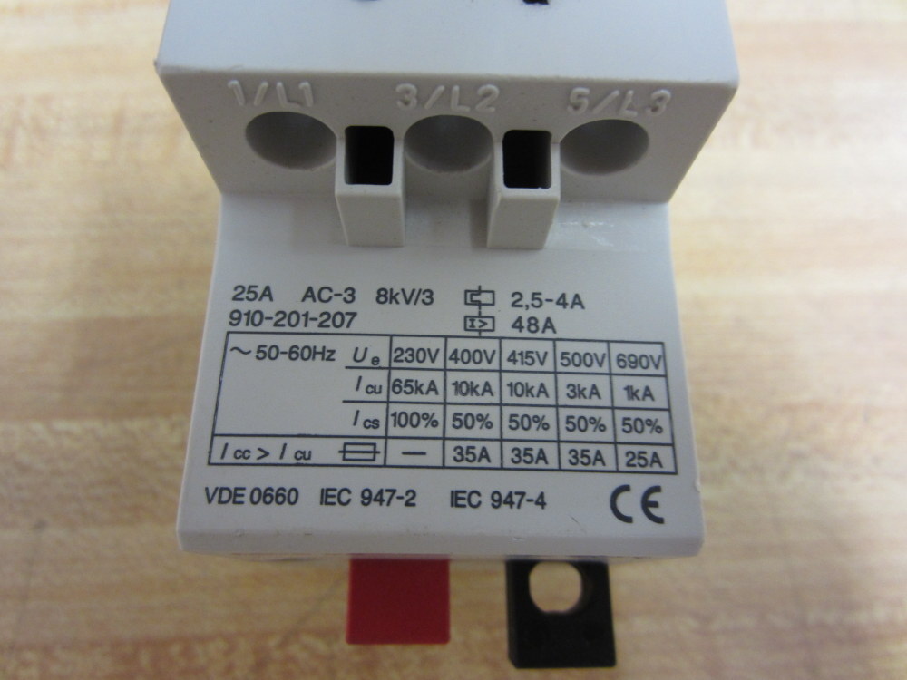 AEG 910-201-207 2,5- 4A MBS25 Starter 910-201-207-000