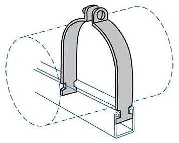 HAYDON C-1104_2IN, Strut Pipe Clamp, 2″, 2.197 to 2.375″ OD, EG, 1pc