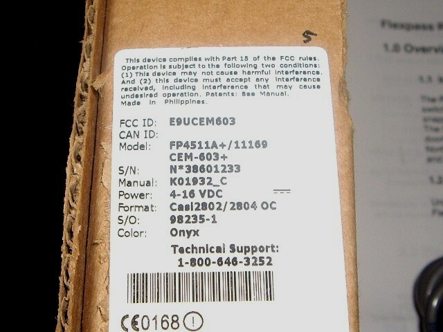 FP4511A+/11169 Indala Casi Casi-Rusco Wiegand Reader