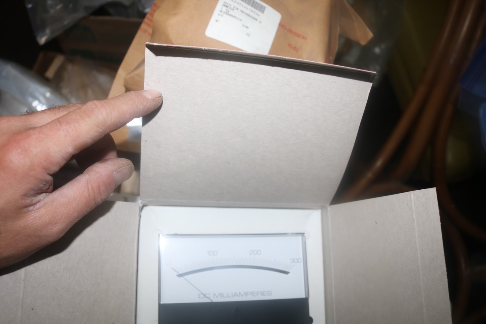 NOS Modutec panel mount DC milliamperes panel mount gauge 4Ba3DMA300M A1