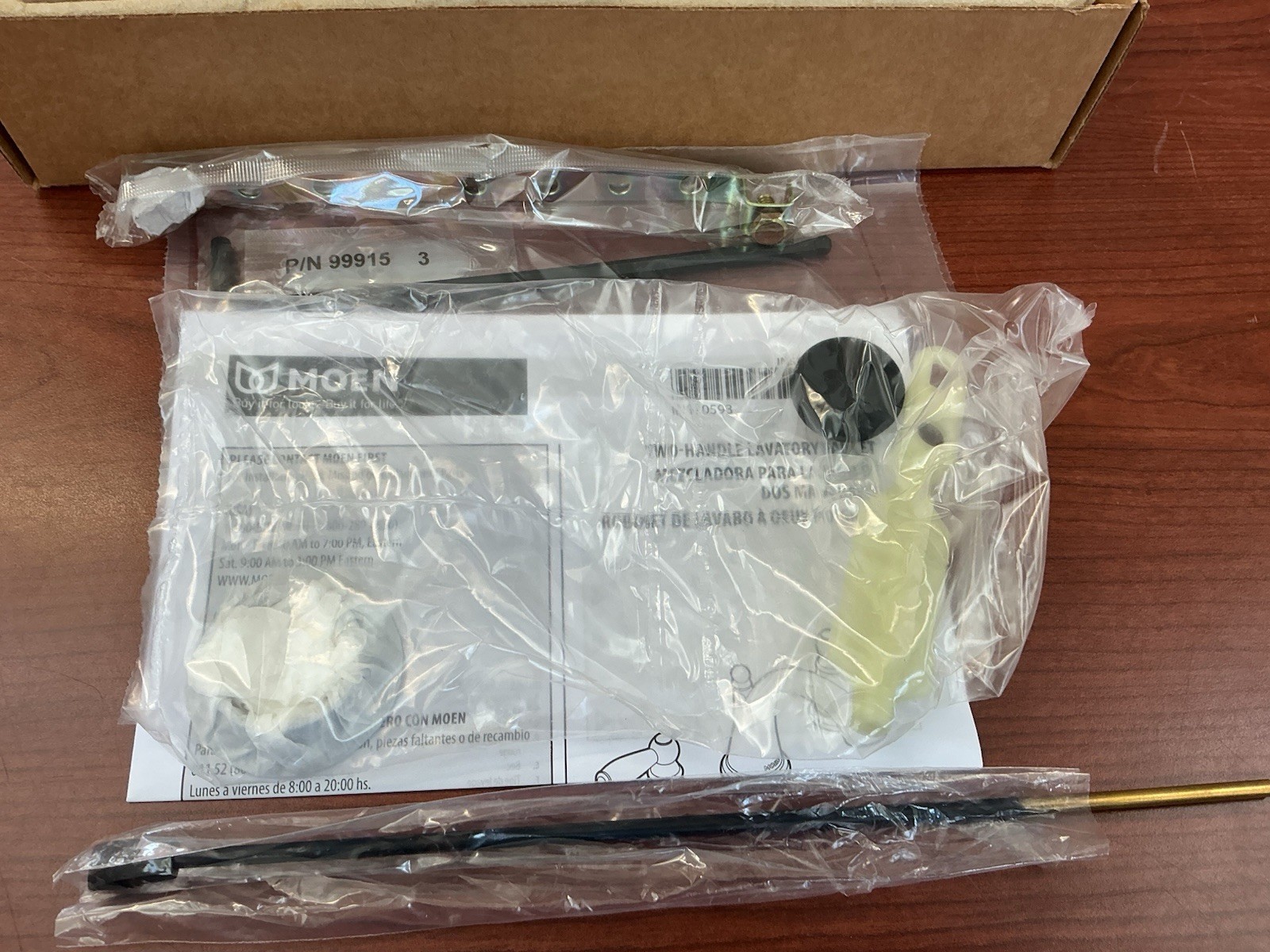 NEW Moen T6905BL Voss 2-Handle Bathroom Faucet Trim Matte Black B4