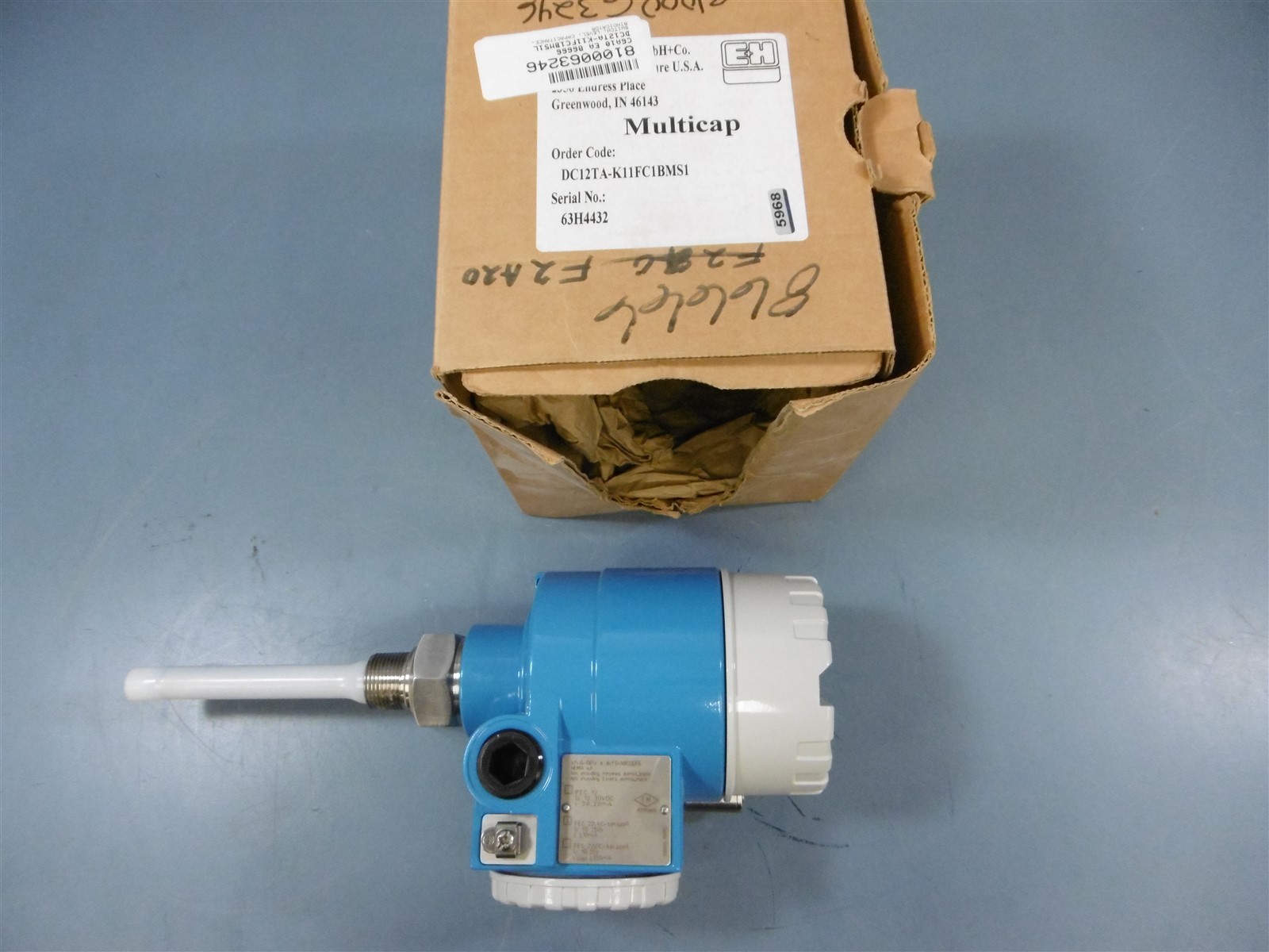 New Endress+Hauser Multicap DC12TA-K11FC1BMS1 4.5″ FEC 22