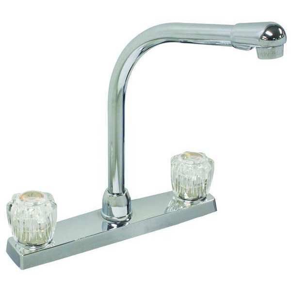 Dominion Faucets 77-4891 Straight Kitchen Faucet, Manual, 8″ Mount, 2
