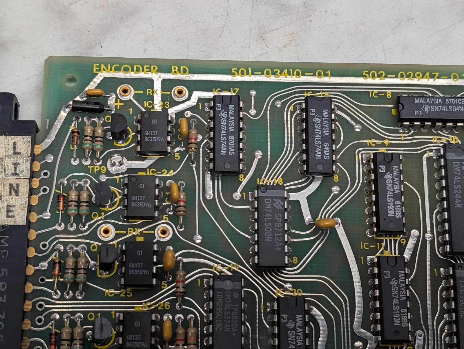GIDDINGS AND LEWIS ENCODER BOARD 501-03410-01 502-02947-01 *A26003