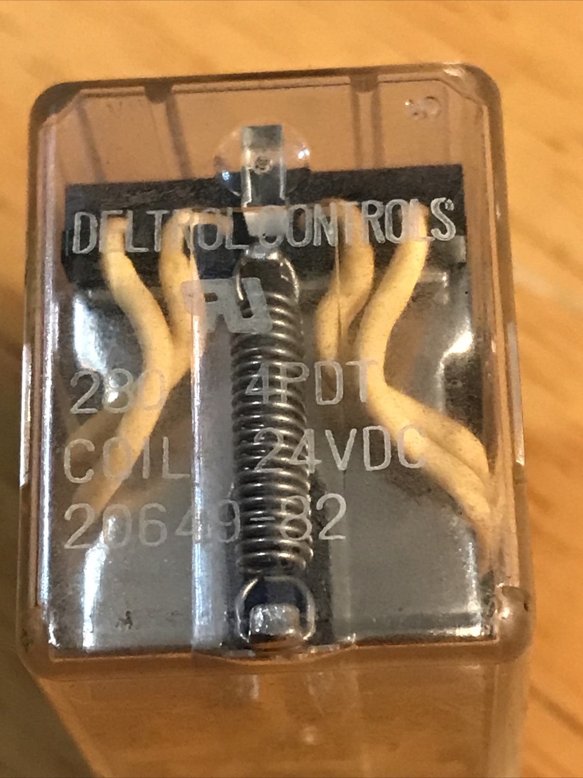 Deltrol Controls 20649-82 Relay 280 Coil 4PDT 24VDC Qty-1 (NEW) open Box