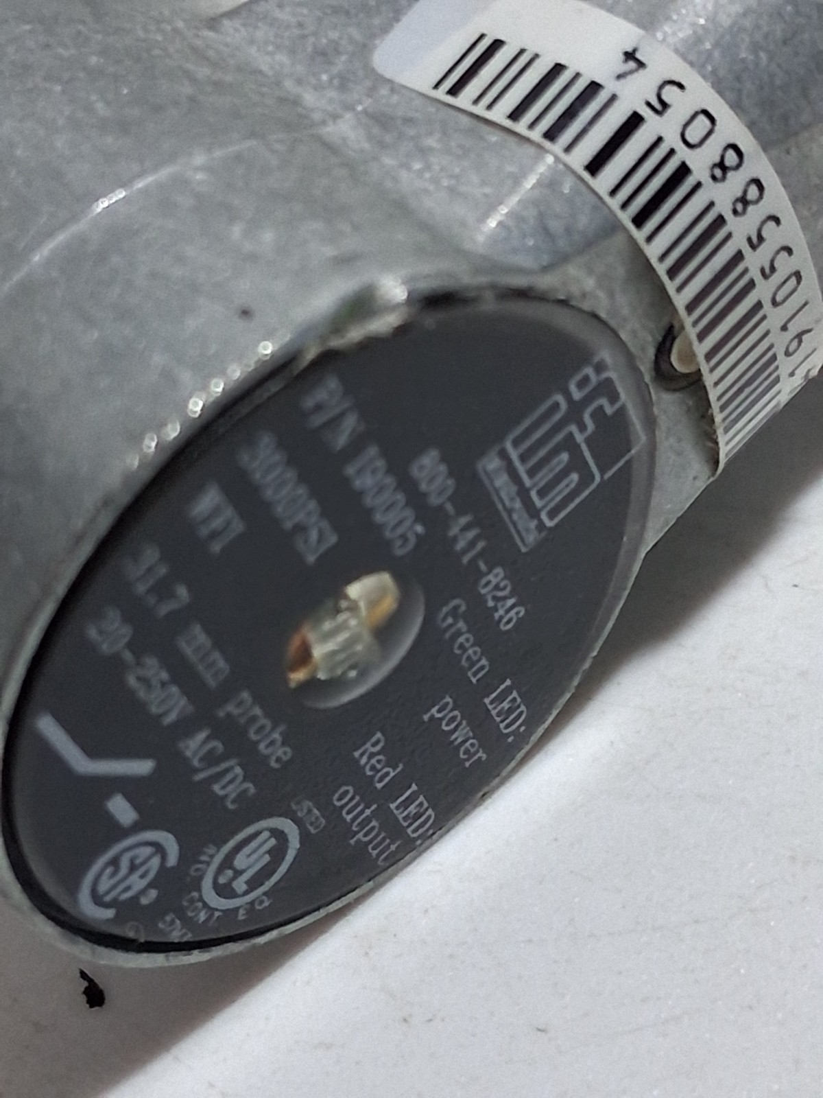 IFM I90005 PRESSURE RESISTANT POSITION SENSOR NO 2MM SENSING 20-250VAC/DC NNB