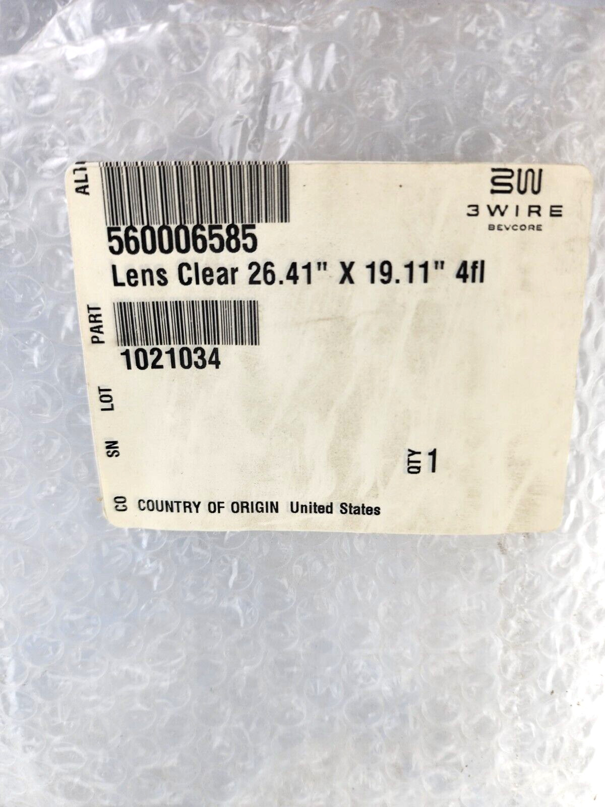 Cornelius Lens Clear 26.41″ x 19.11 4fl FCB Pinnacle 560006585