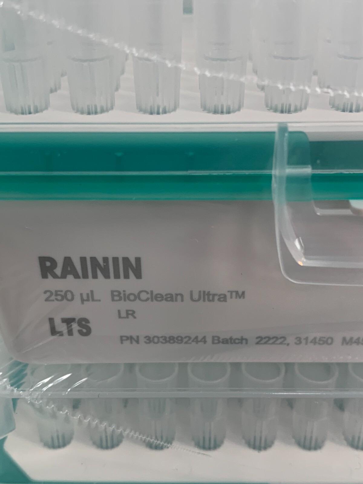 METTLER TOLEDO RAININ BIO CLEAN ULTRA 250uL PIPETTE TIPS 303 89 244