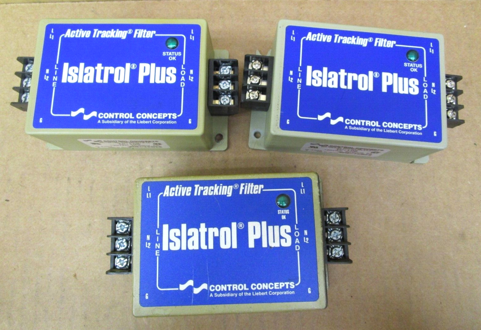 Control Concepts Active Tracking Filter Islatrol Plus IC+105 Lot of 3 Pc 50790HM