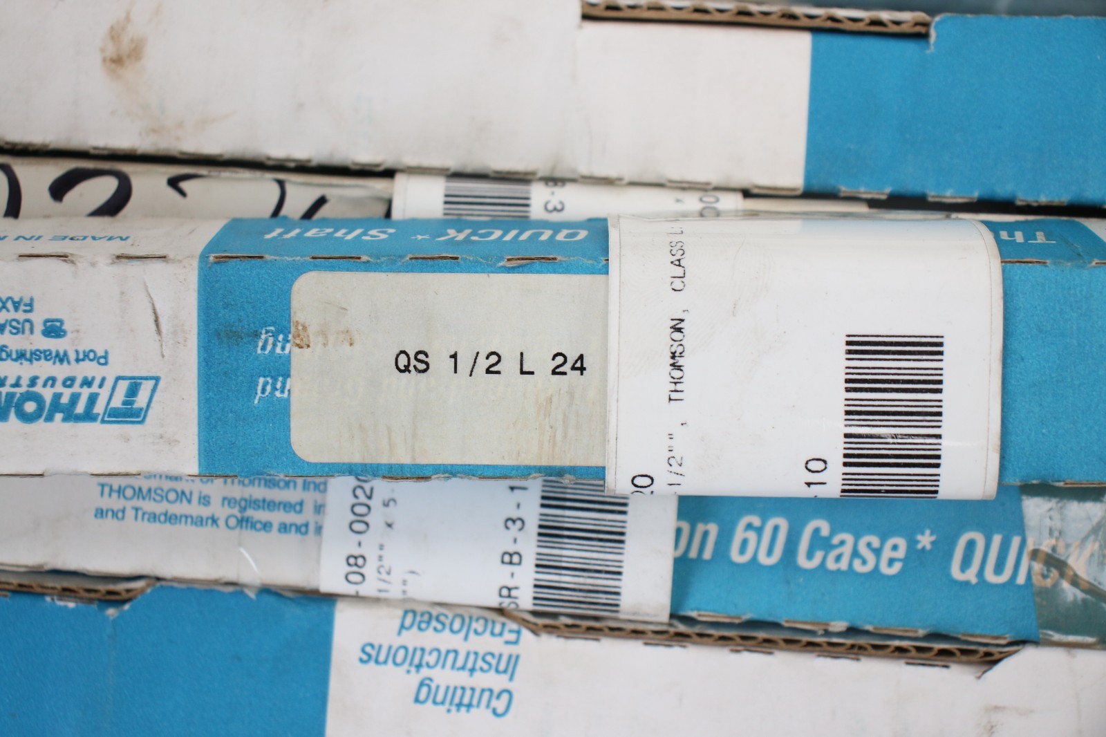 Thomson 60 Case Quick Shaft Lot QS-1/2-L-24 QS-3/4-L-PD-24