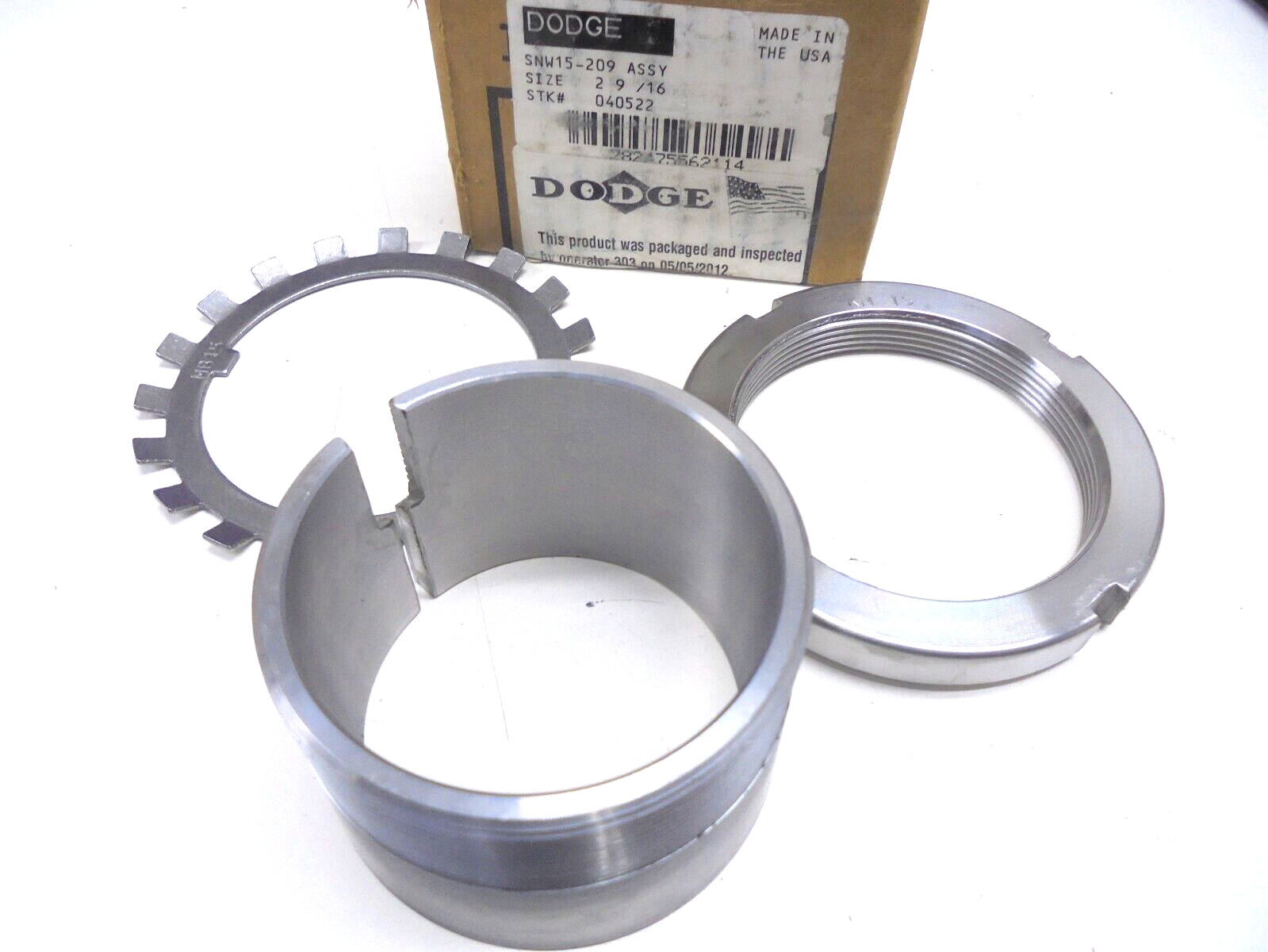 Dodge SNW15-209 SNW Adapter Sleeve Assembly 2-9/16″ Shaft Size
