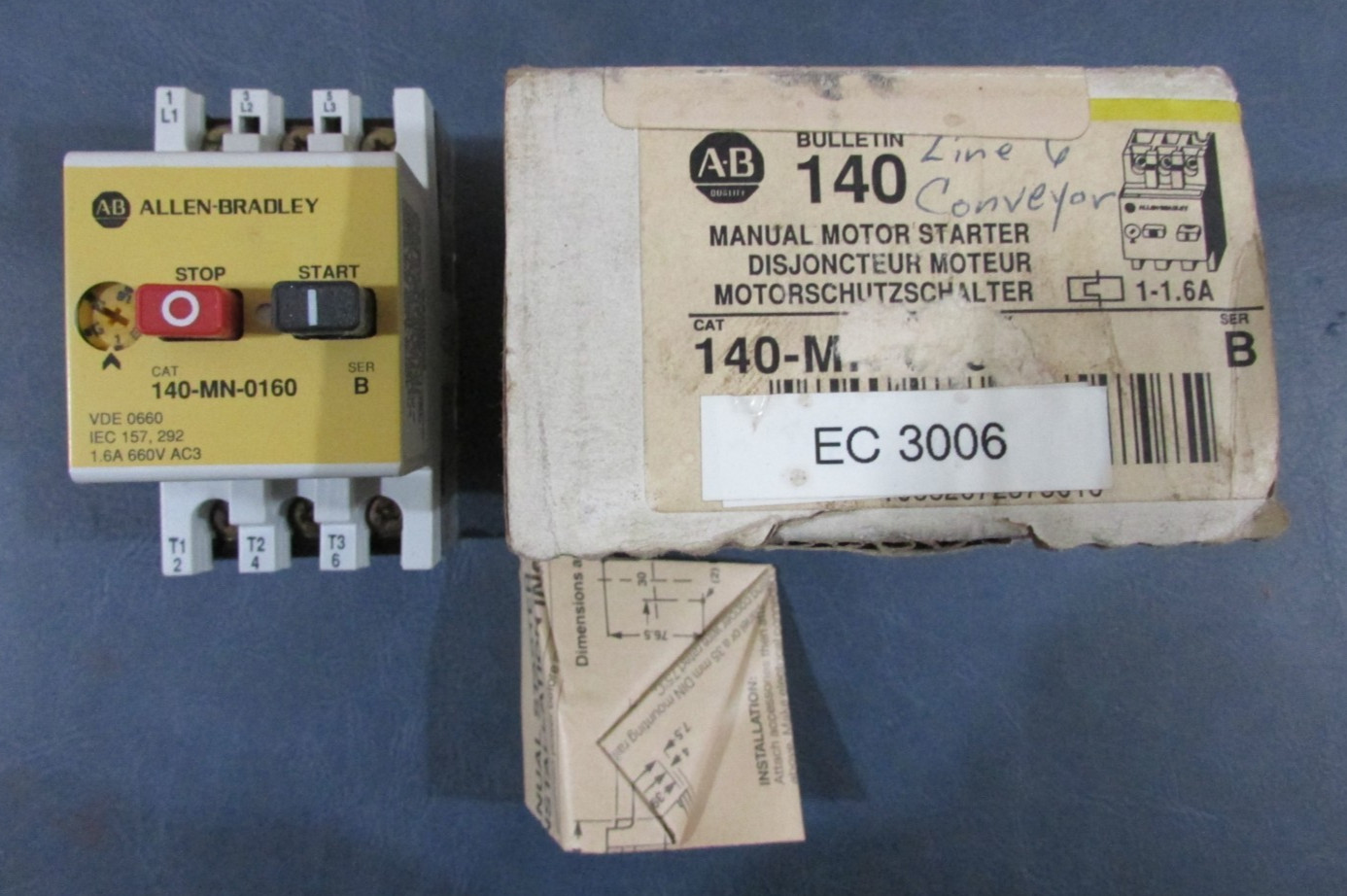 Allen Bradley 140-MN-0160 Starter 1-1.6Amp