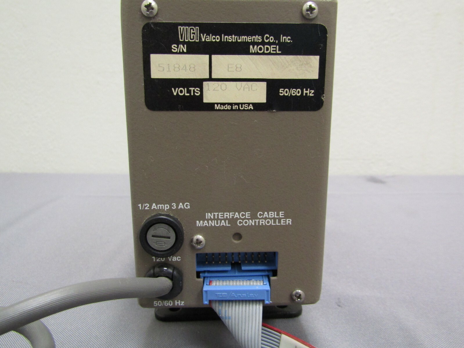 VICI Valco Instruments Model E-8 E8 w/ 8 Port Stream Select