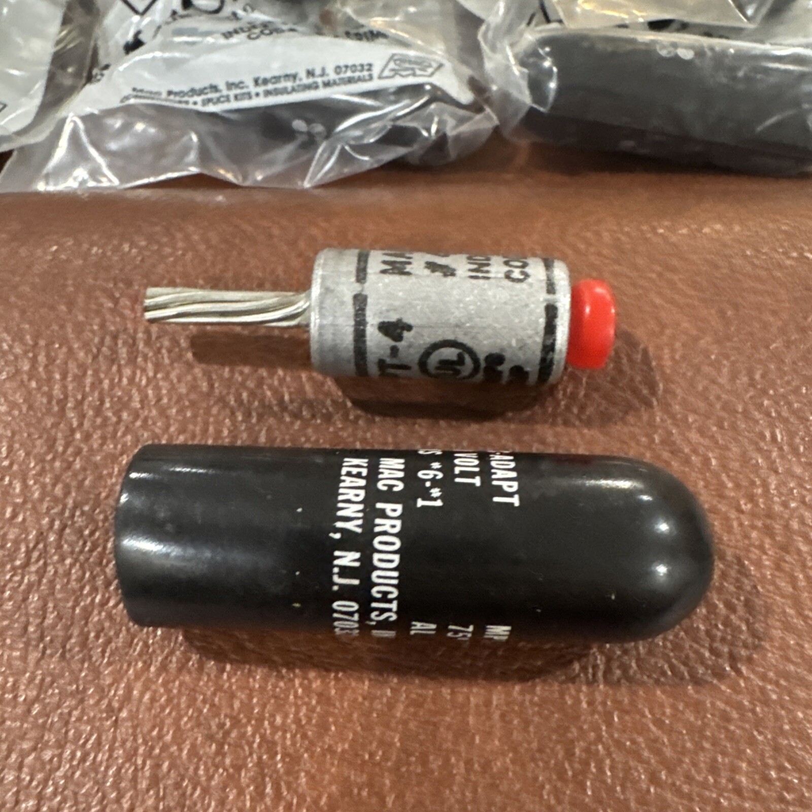 25x Mac Adapt MPT-4 #4-AL INDEX-BG 3 Crimp Code 52 Pigtail Compress Adapter JC-C