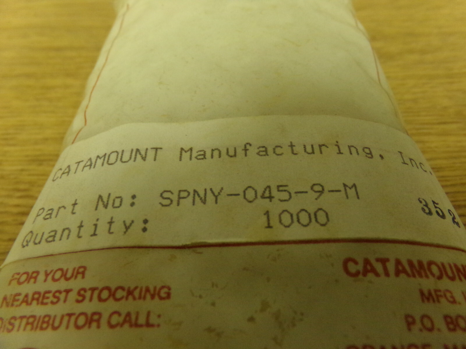 NEW Catamount 5/16″ Nylon Spacers SPNY-045-9-M, Lot of 1000 *FREE SHIPPING*