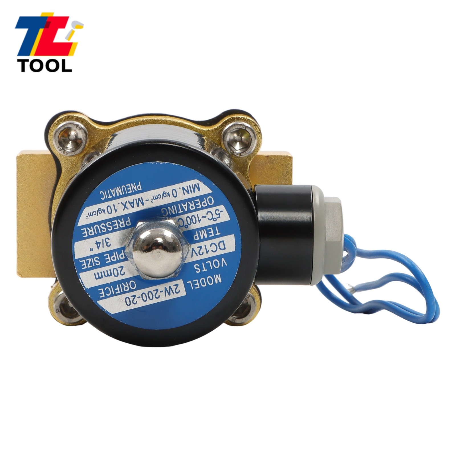 3/4″12V DC DN20 Solenoid Valve Air Water N/C Gas Oil Normally Closed