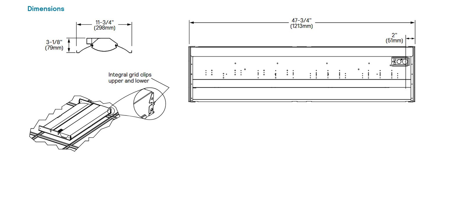 Day-Brite CFI FluxGrid LED recessed luminaire, 1ft x 4 ft, 3800 lumens, 28