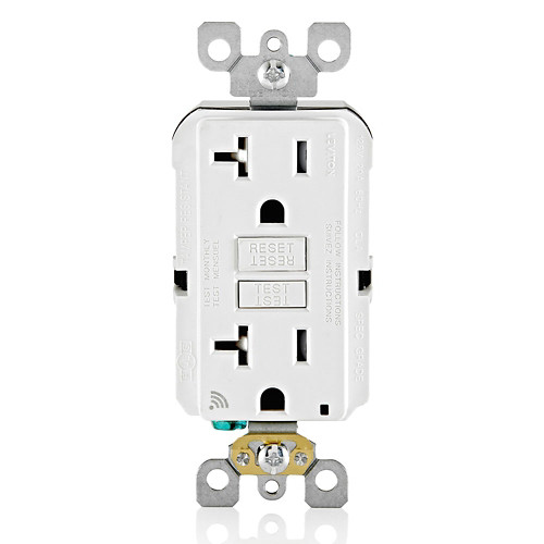 Leviton Smart GFCI Outlet, Wi-Fi Certified, 20A, 125V, Tamper-Resistant