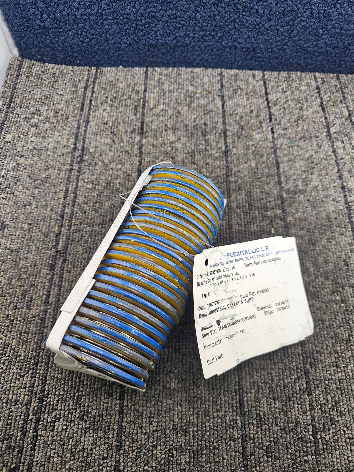 (QTY 25) FLEXITALLIC: Spiral Wound Gaskets 1-1/16 x 1-1/4 x 1-7/8 x 2-5/8 x .175