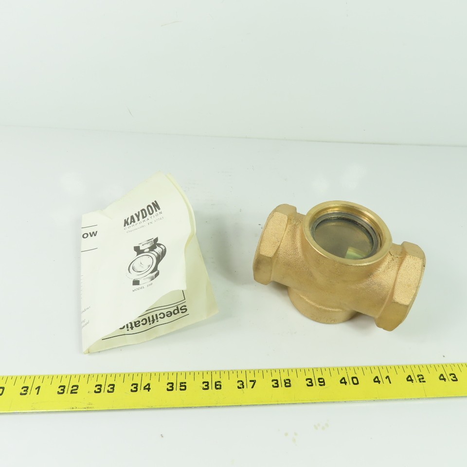 Kaydon 55B Double window Flow Sight Indicators 1-1/2″ NPT NEW