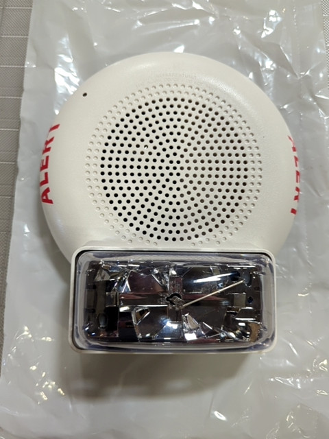 Simplex 49AVH-APPLC Ceiling Mount AV Horn Strobe w/49AVC-CWFIRE – New In Box
