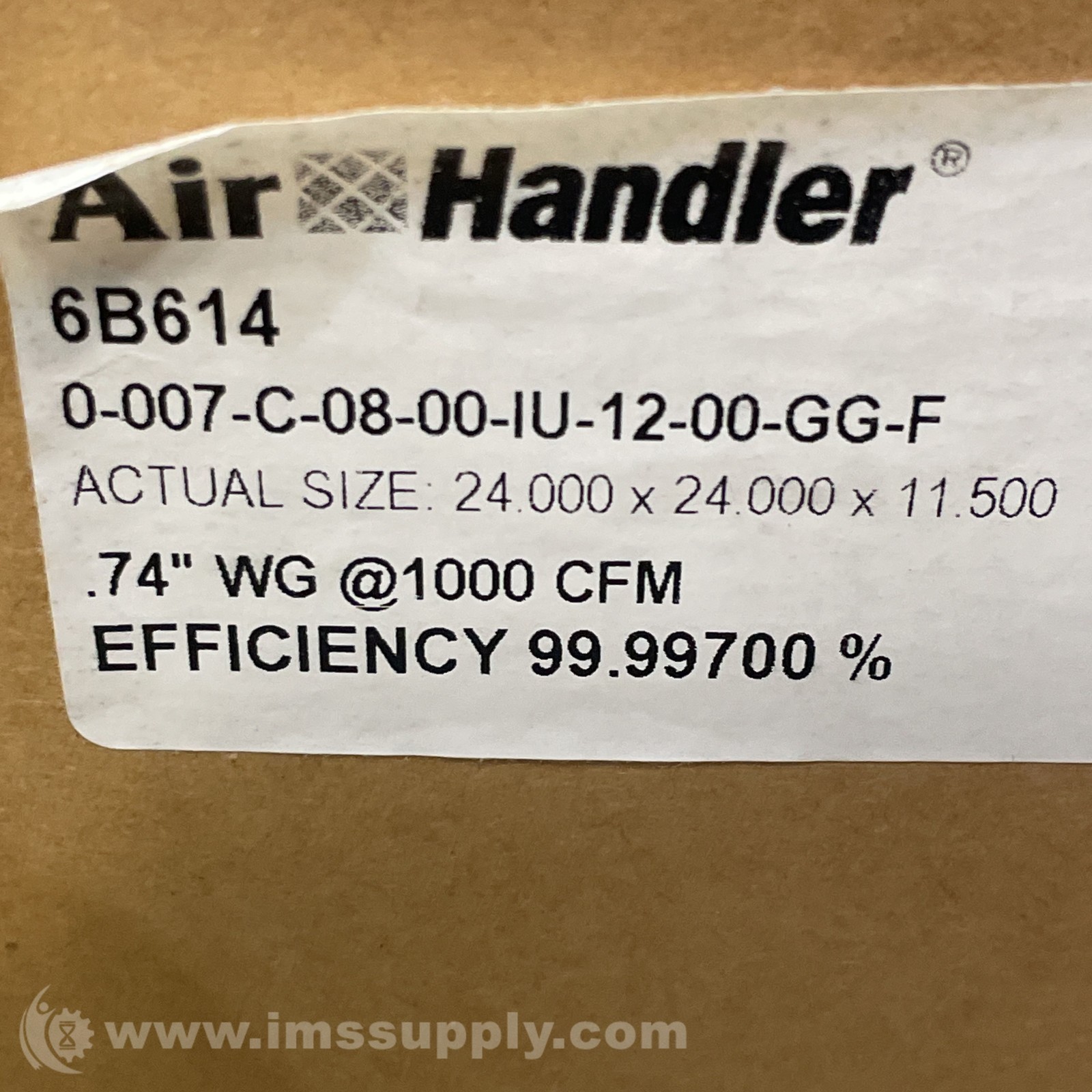 Air Handler 6B614 HEPA Air Filter FNFP