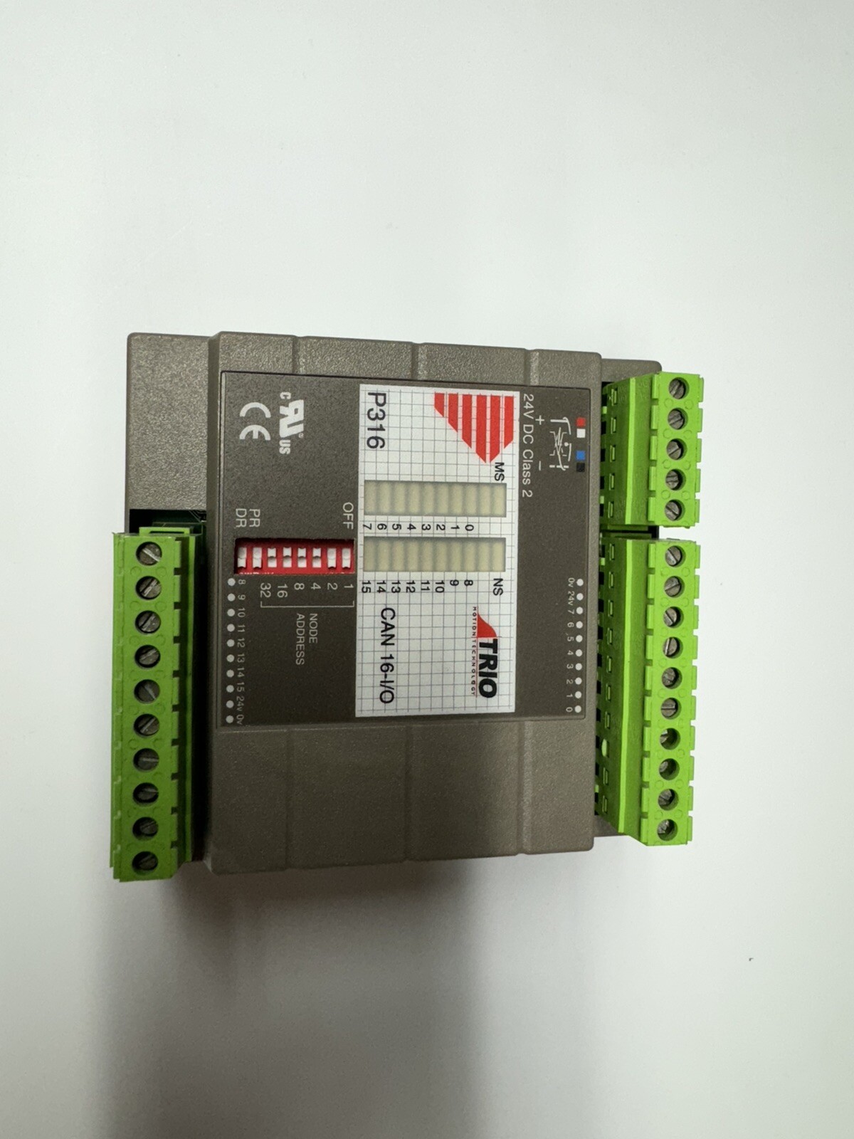 TRIO MOTION TECHNOLOGY P316 USED CAN 16-I/O INPUT/OUTPUT EXPANSION MODULE