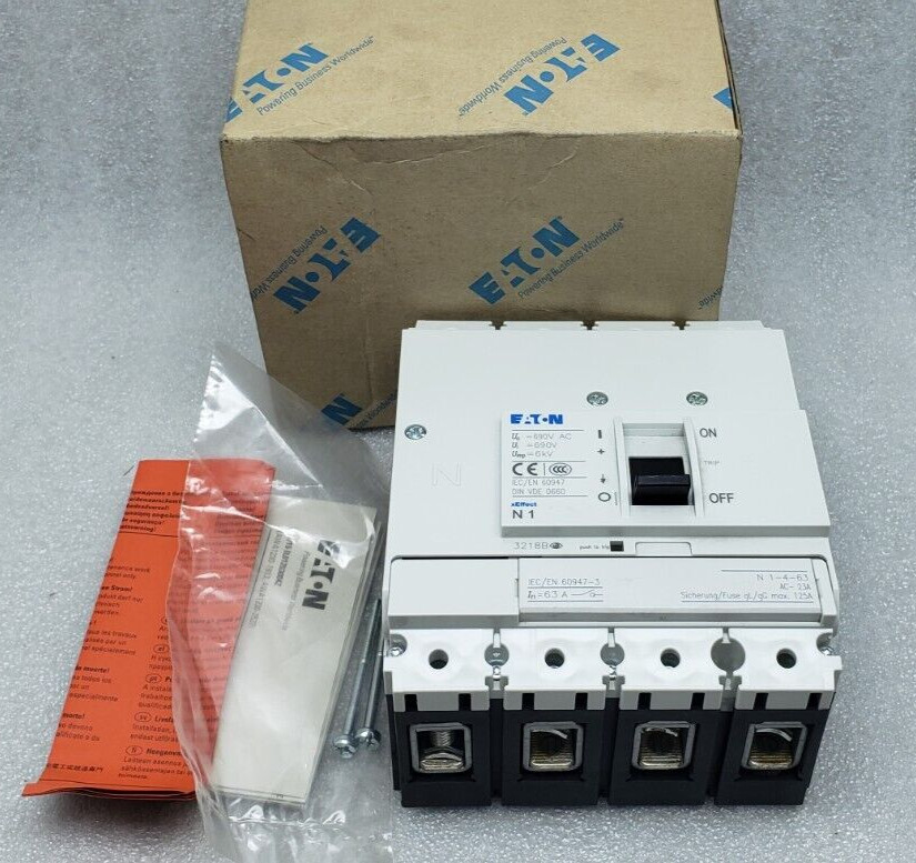 NEW EATON N1-4-63 SWITCH DISCONNECTOR 4 POLE 63A