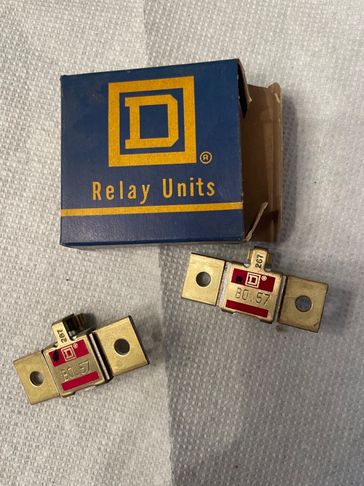 Square D B0.57 Overload Thermal Unit Heating Element LOT OF 2
