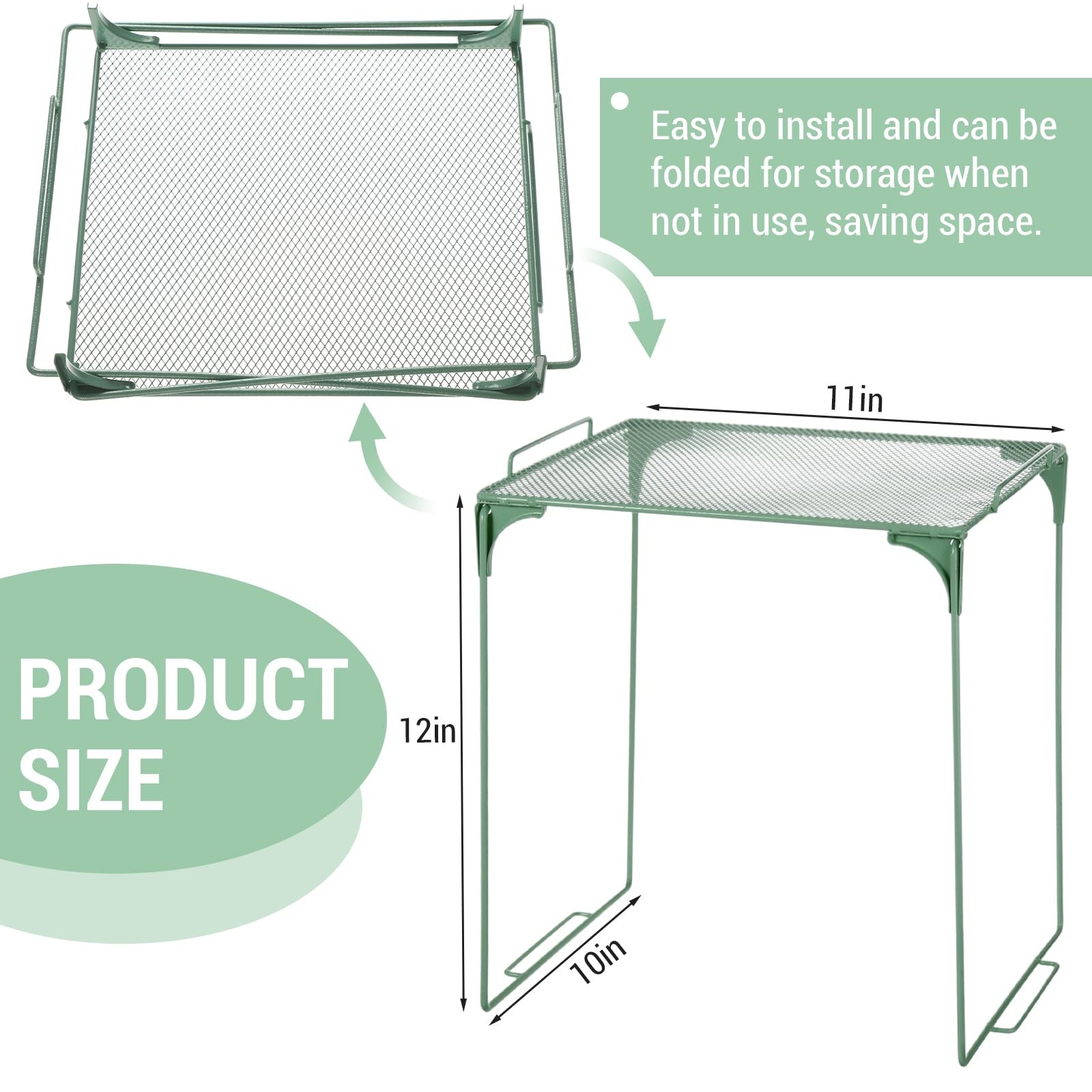 Colarr Dark Green Locker Organizer 11.02 x 9.84 x 11.81 inches,