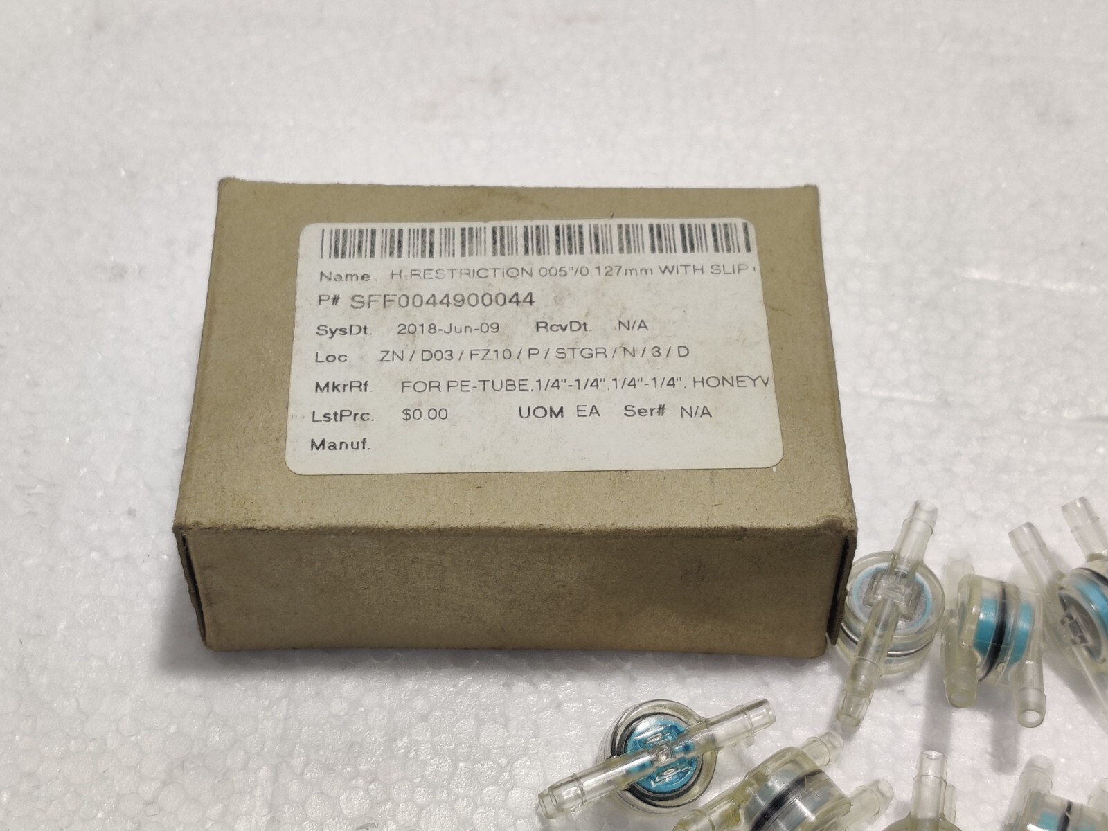 Honeywell 43176366-007 H-Restriction.005″/0,127MM With Slip-On Barb Connection