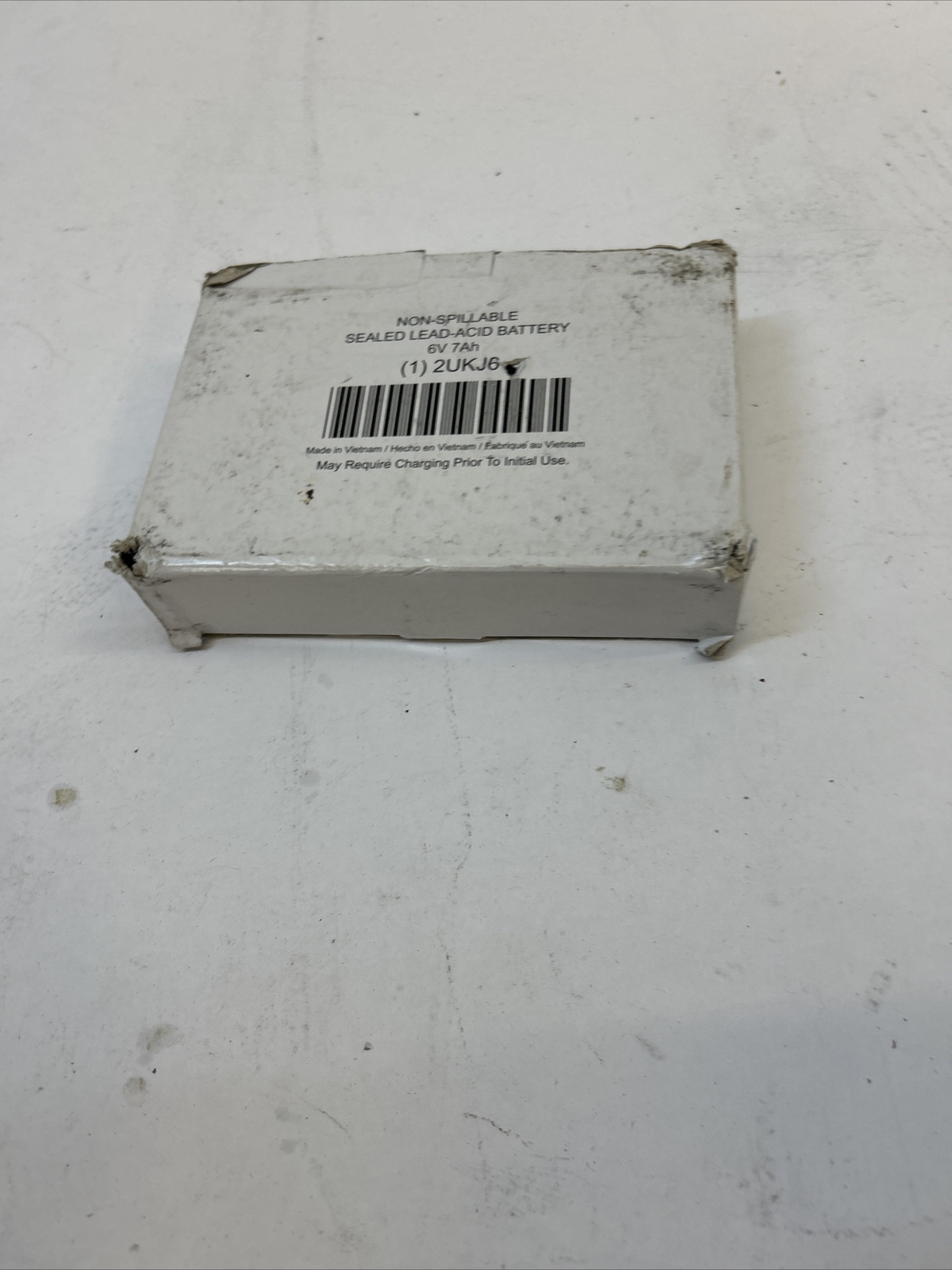 Zoro Select 2Ukj6 Battery, Sealed Lead Acid, 6V, 7Ah, Faston, Standards: Ur