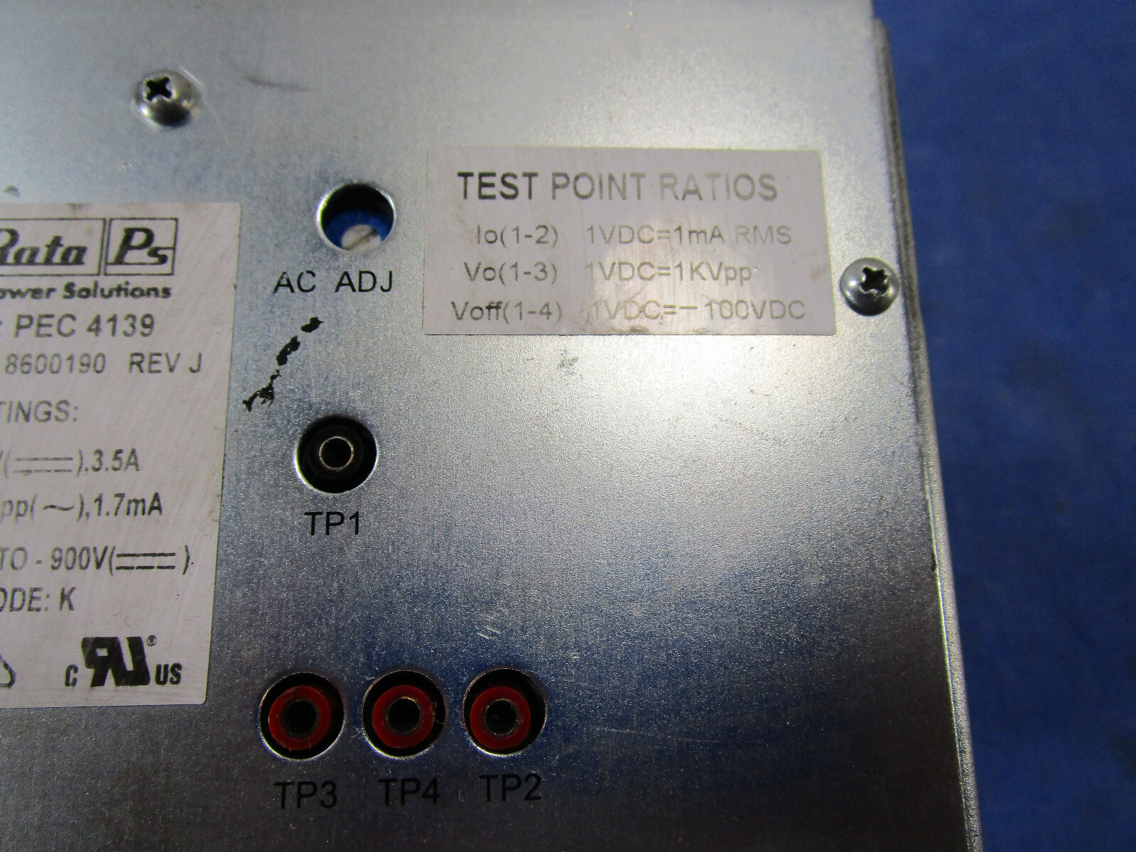 C&D TECHNO. POWER SUPPLY UNIT PEC4139 5C0302 8600190 Murata