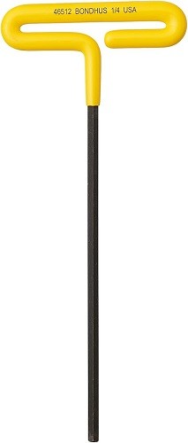 Bondhus 46512 – 1/4″ Cushion Grip Loop Hex T-Handle 9″ – 1EA