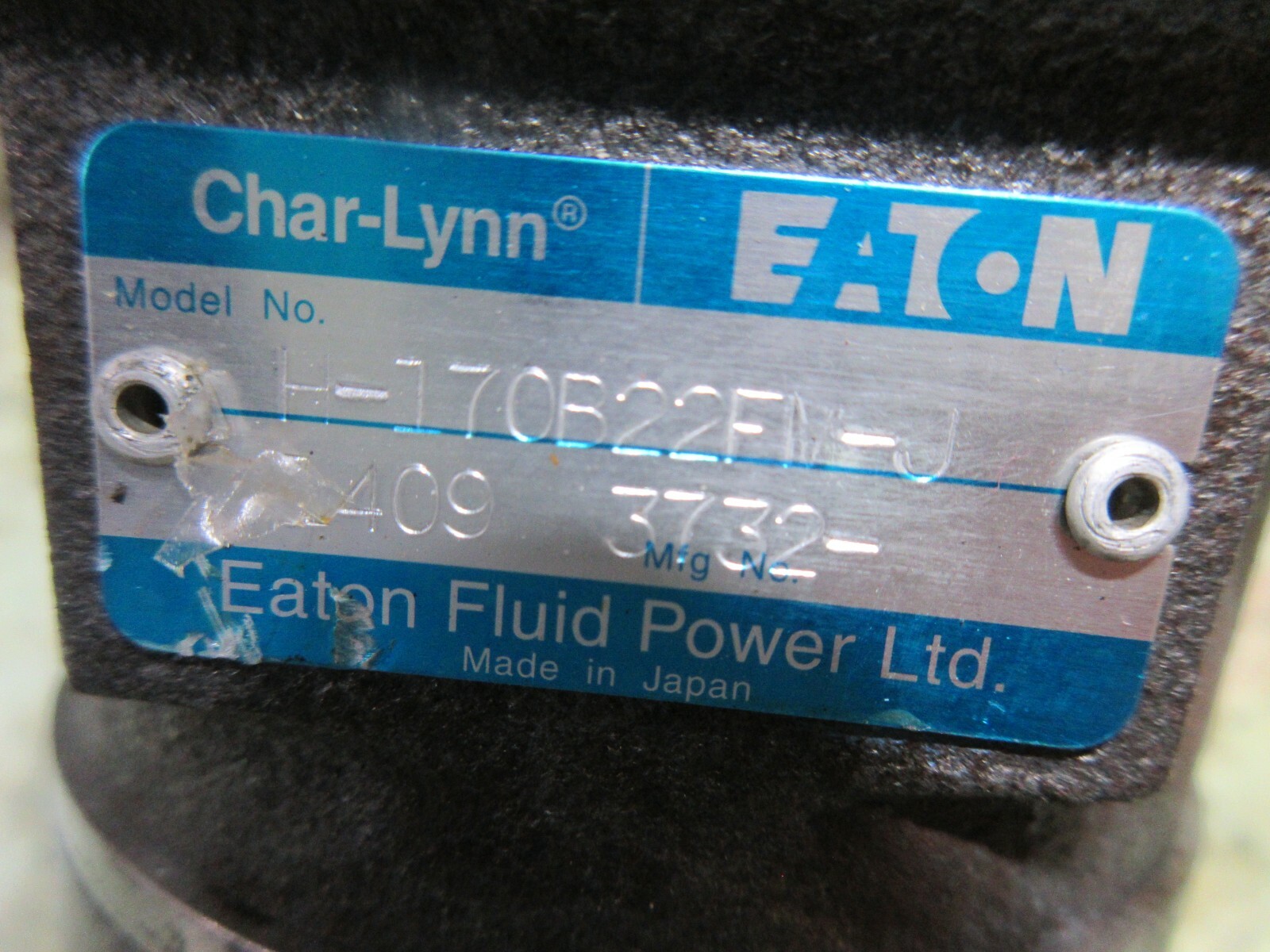 EATON FLUID CHAR-LYNN OKUMA LAW-S CNC LATHE GEAR MOTOR H-170B22FM-J EACH 1