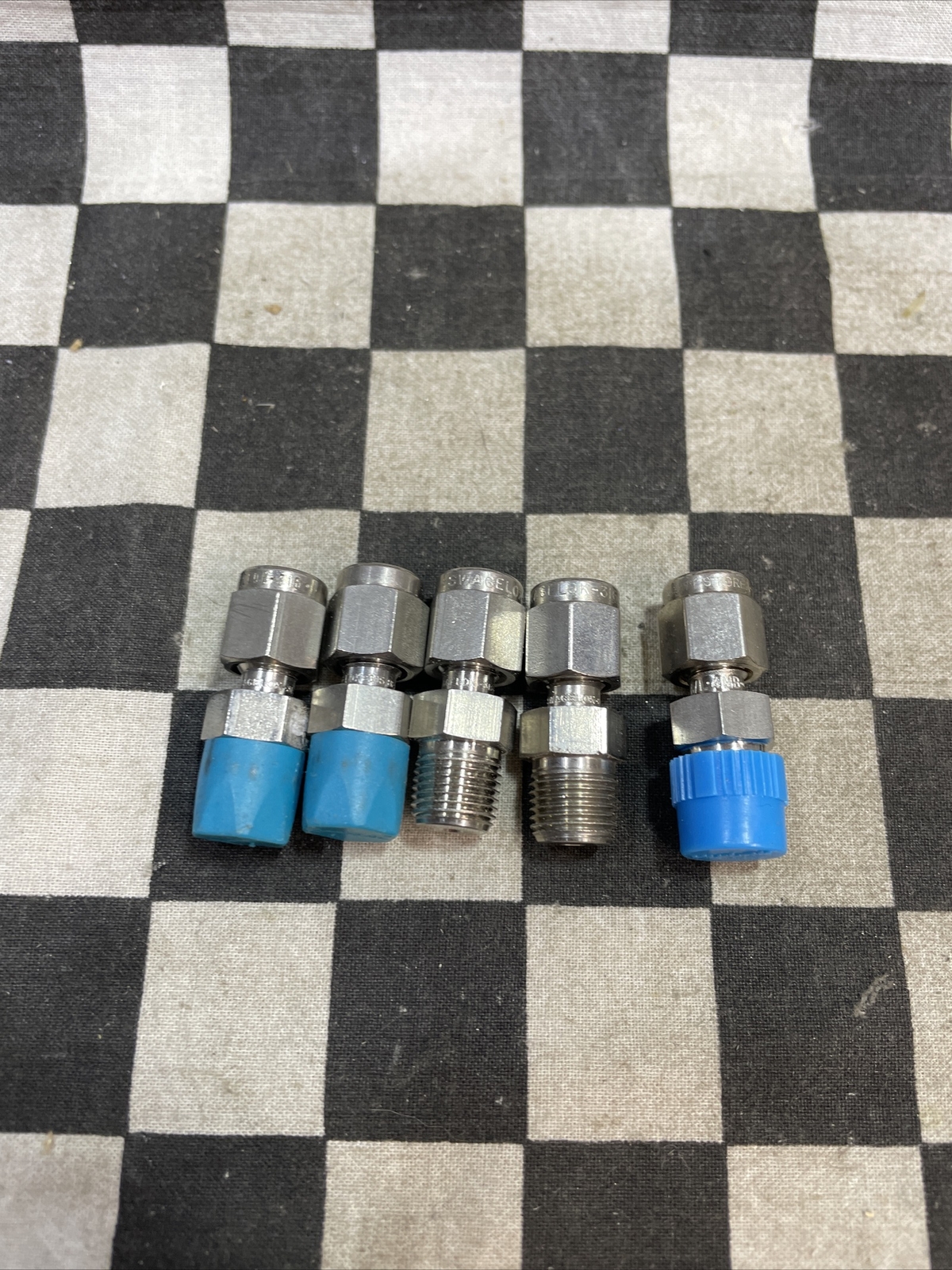SWAGELOK SS-200-1-2 & SS-200-1-4, MALE ADAPRER, LOT OF 8, SHIPSAMEDAY #1326V28