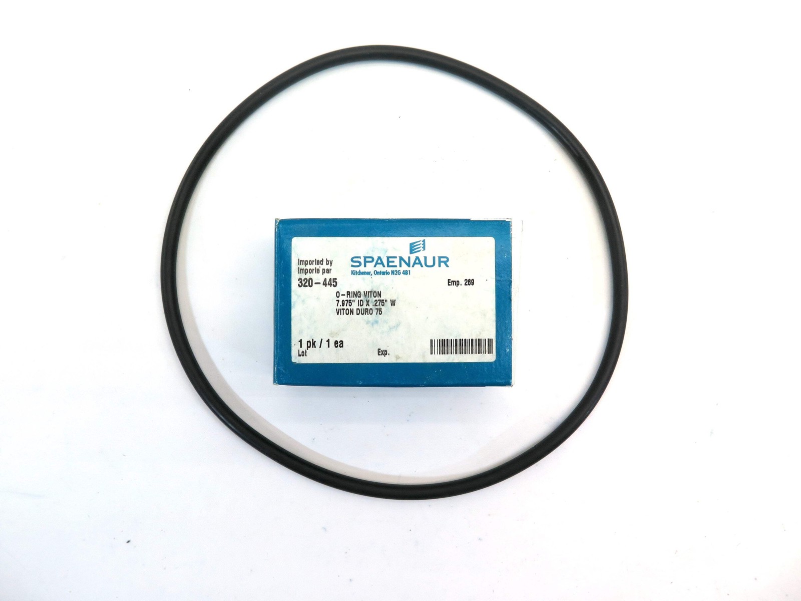 Spaenaur 320-445 O-Ring Viton Duro 75. 7.975″ ID x .275″ W