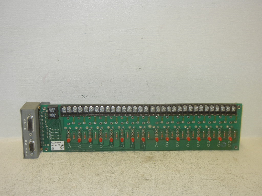 ALLEN BRADLEY 1771-JMB USED I/O BOARD W/ 2801-N21 SERIAL PORT INTERFACE 1771JMB