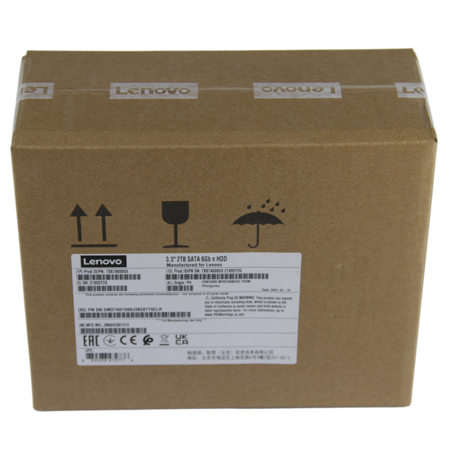 New Lenovo 7XB7A00050 00YK039 2TB 3.5″ SATA 7200rpm Internal Hard Drive – US