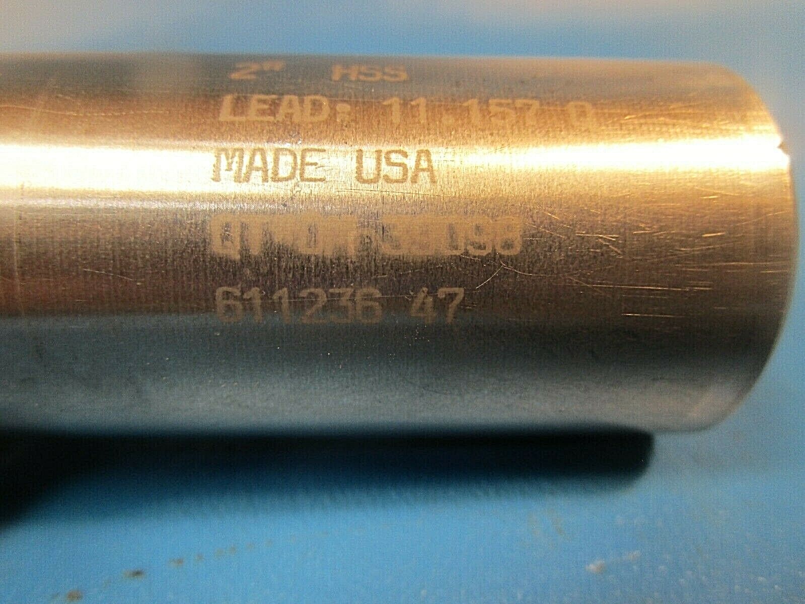 USED Quinco SE64, 39098, 2 x 1 1/4 x 2 x 4 1/2″, 3-Flute Single End 30 Deg.