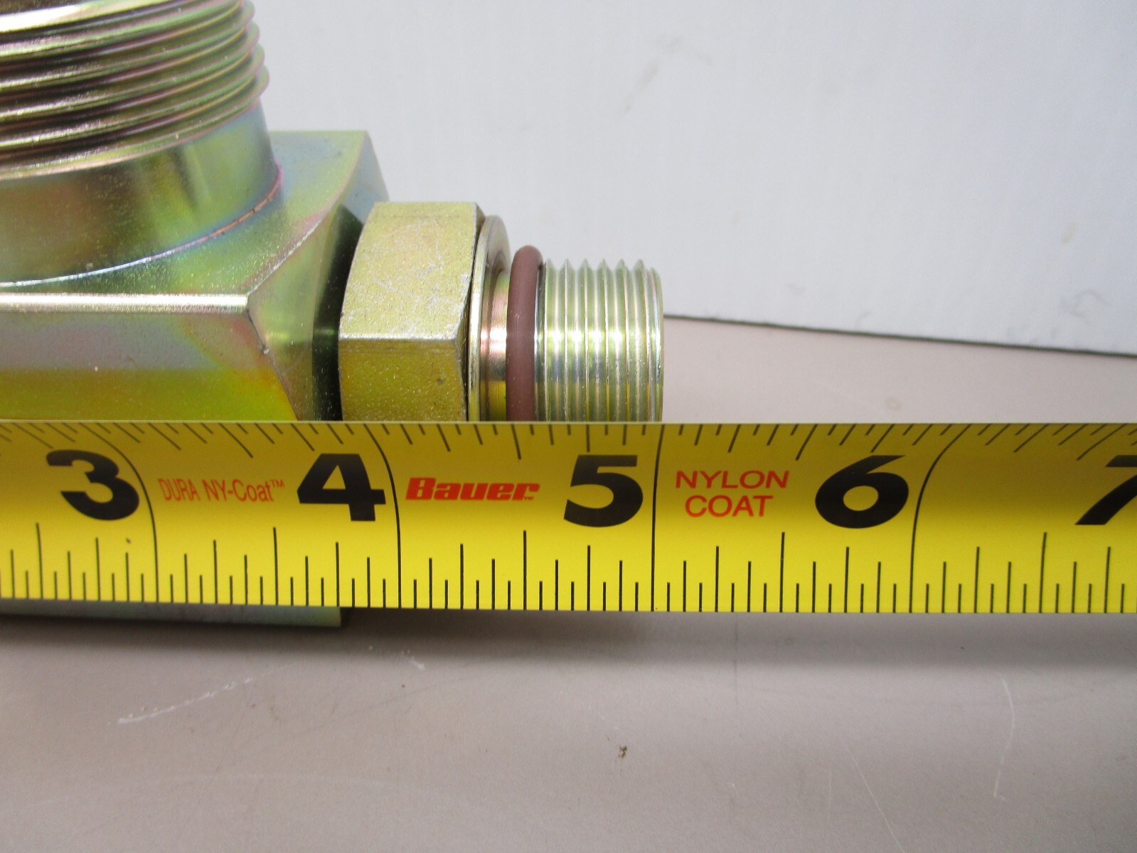 New Flyer 115509 Hydraulic Relief Valve Tee 65PSI 1″ ORB x 1-1/4″ x 1-5/8″ JIC