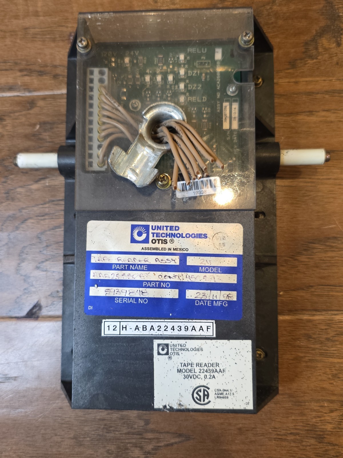 Otis 211 Tape Reader Part # ABA26800SB2 Model 22439AAF
