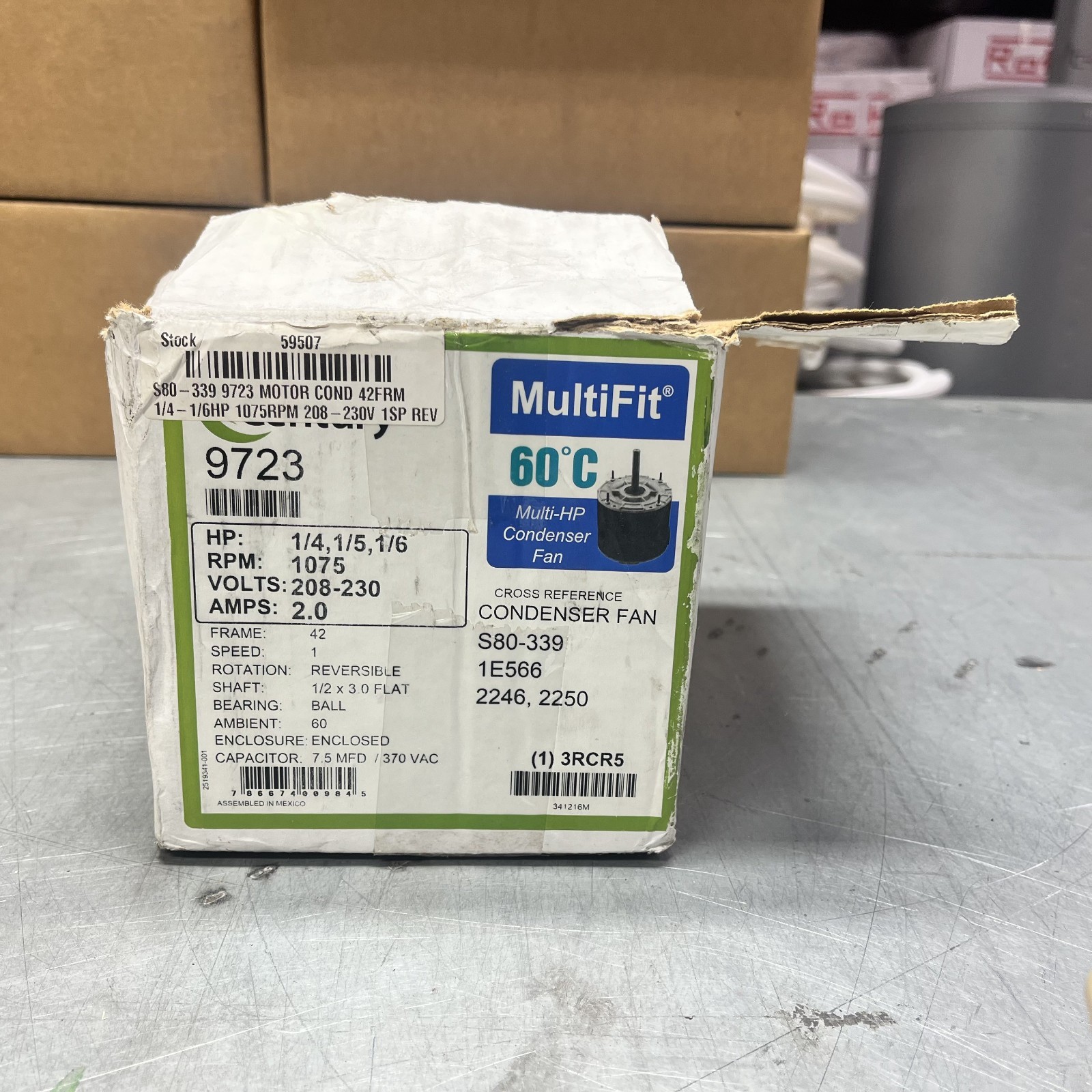 Century 9723 Condenser Fan Motor