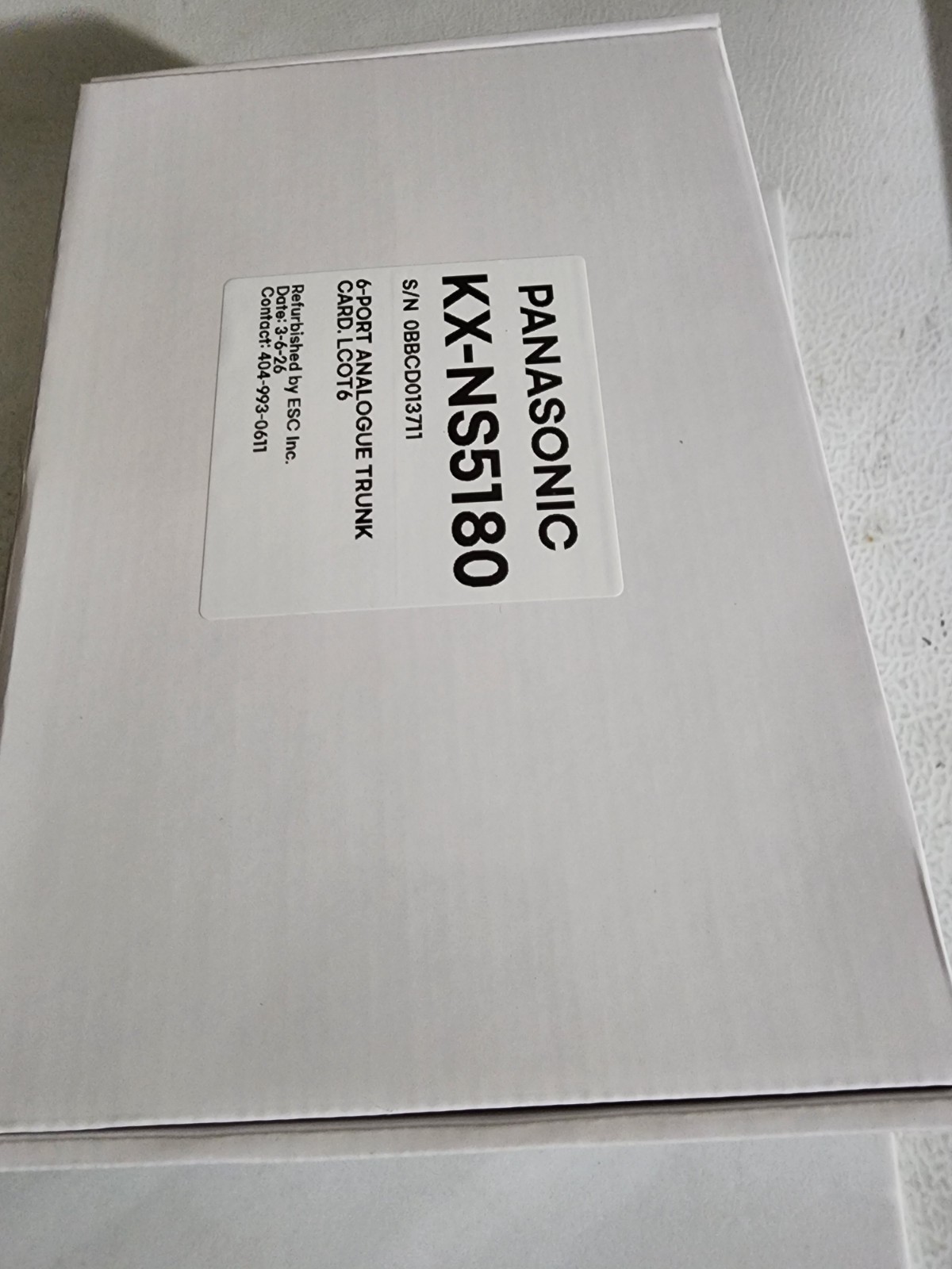 PANASONIC KX-NS5180/6-PORT ANALOGUE TRUNK CARD/LCOT-6/ 6 MONTH WARRANTY.