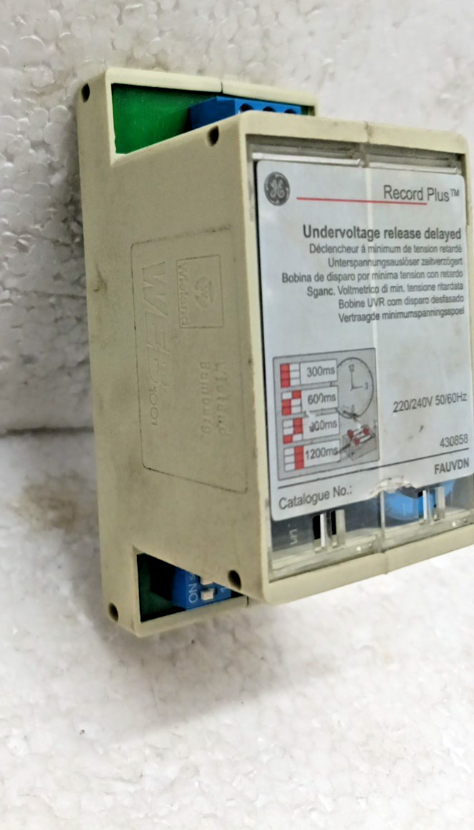 GE Record Plus FAUVDN Undervoltage Release Delayed 220/240V 50/60Hz 430858
