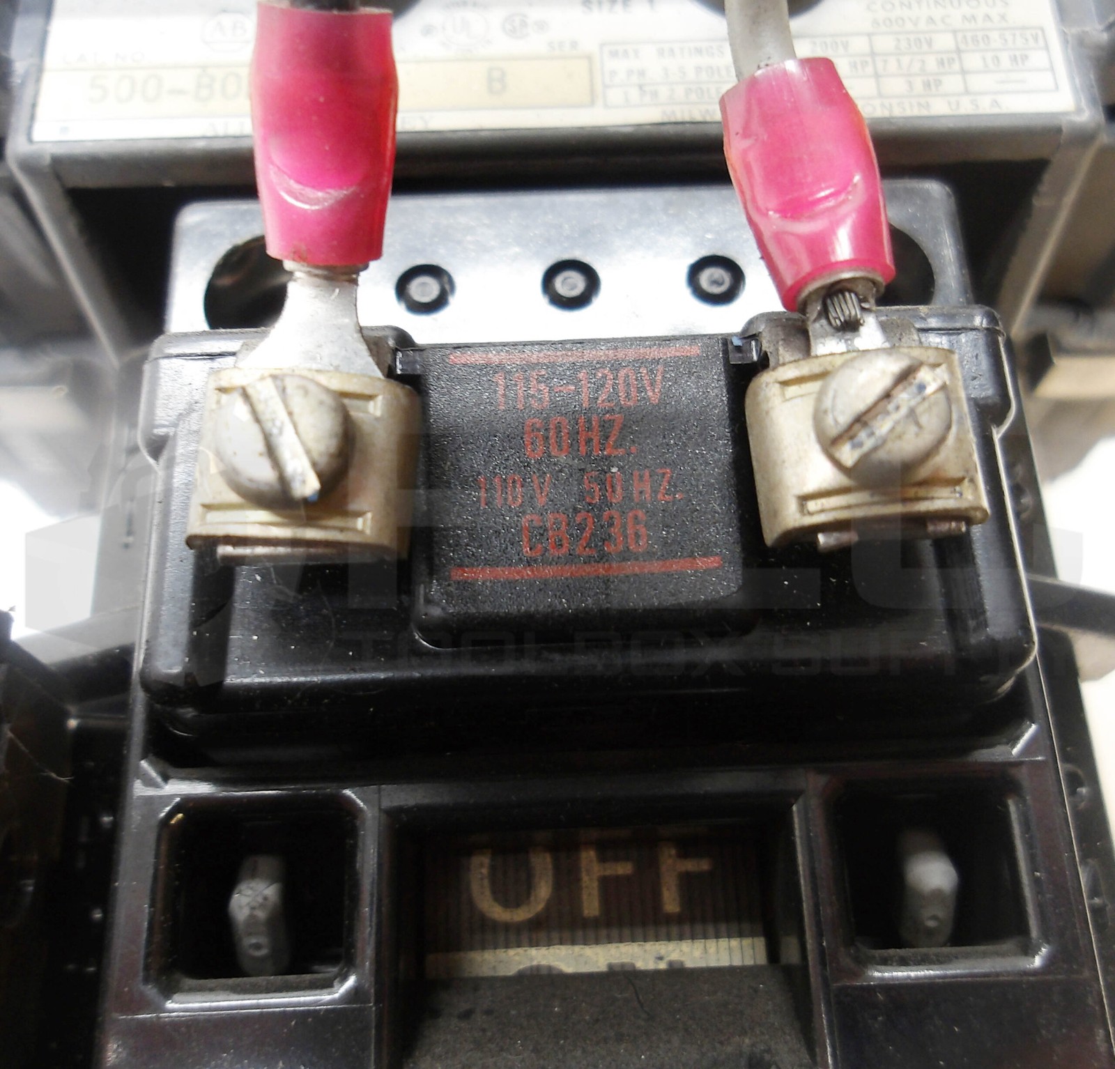 ALLEN BRADLEY 500-BOD95 /B W/ CB236 W/ 599-P01A /A W/ 595-B /B W/ RCS2A-6