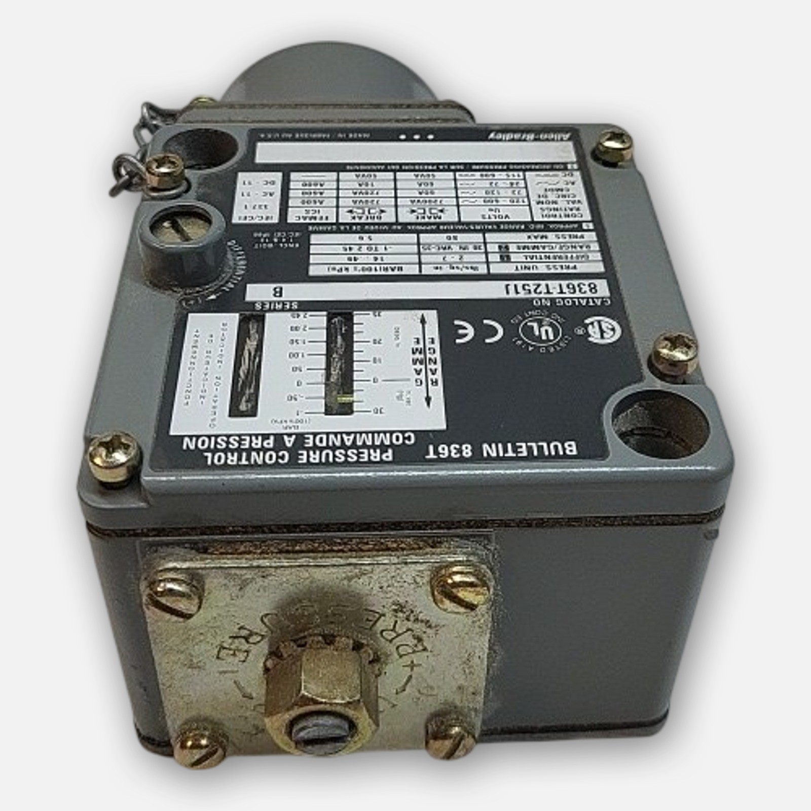 NEW ALLEN BRADLEY 836T-T251J /B PRESSURE CONTROL