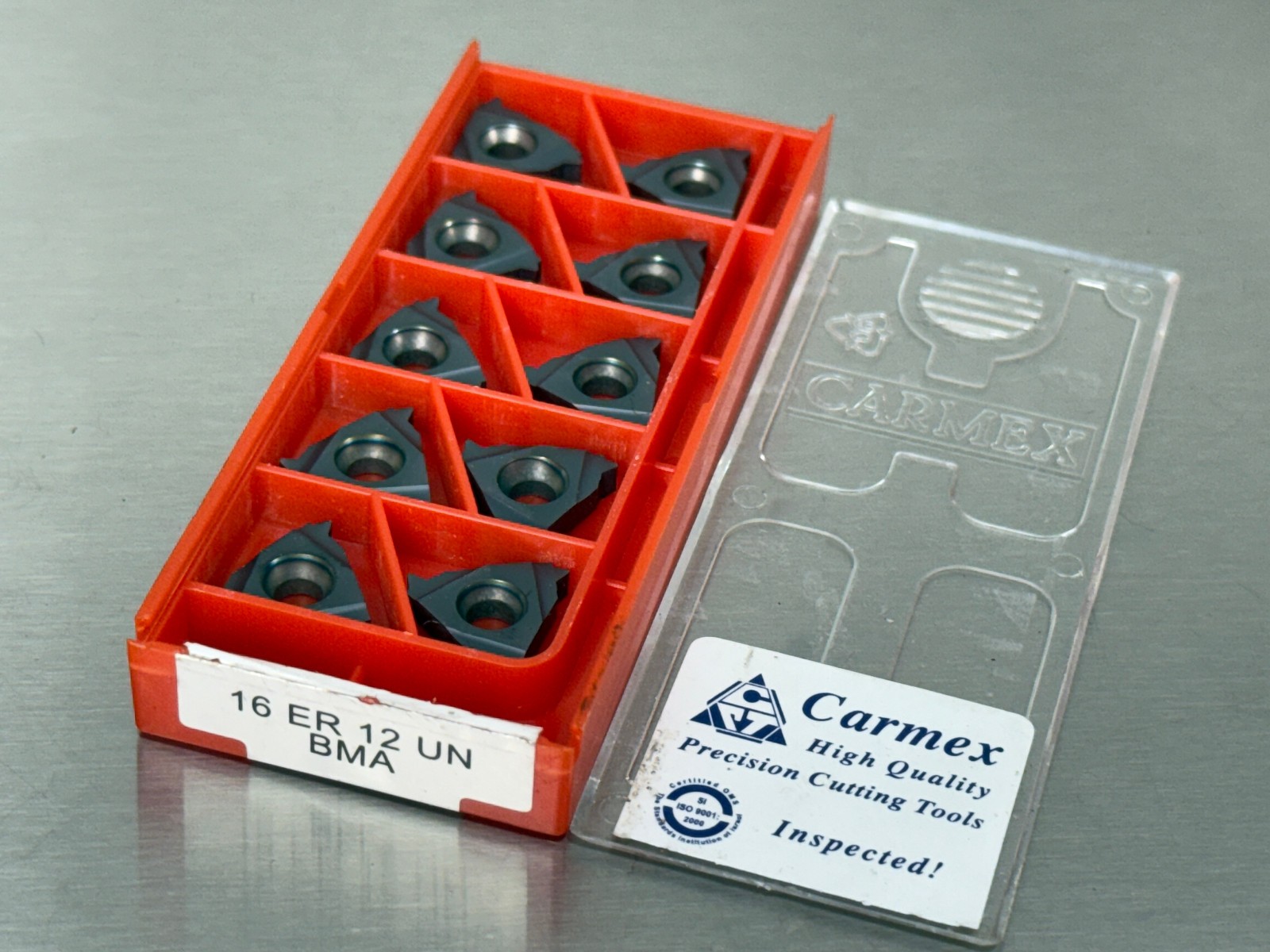 10PCS/Box For Carmex threaded insert 16ER 12UN BMA