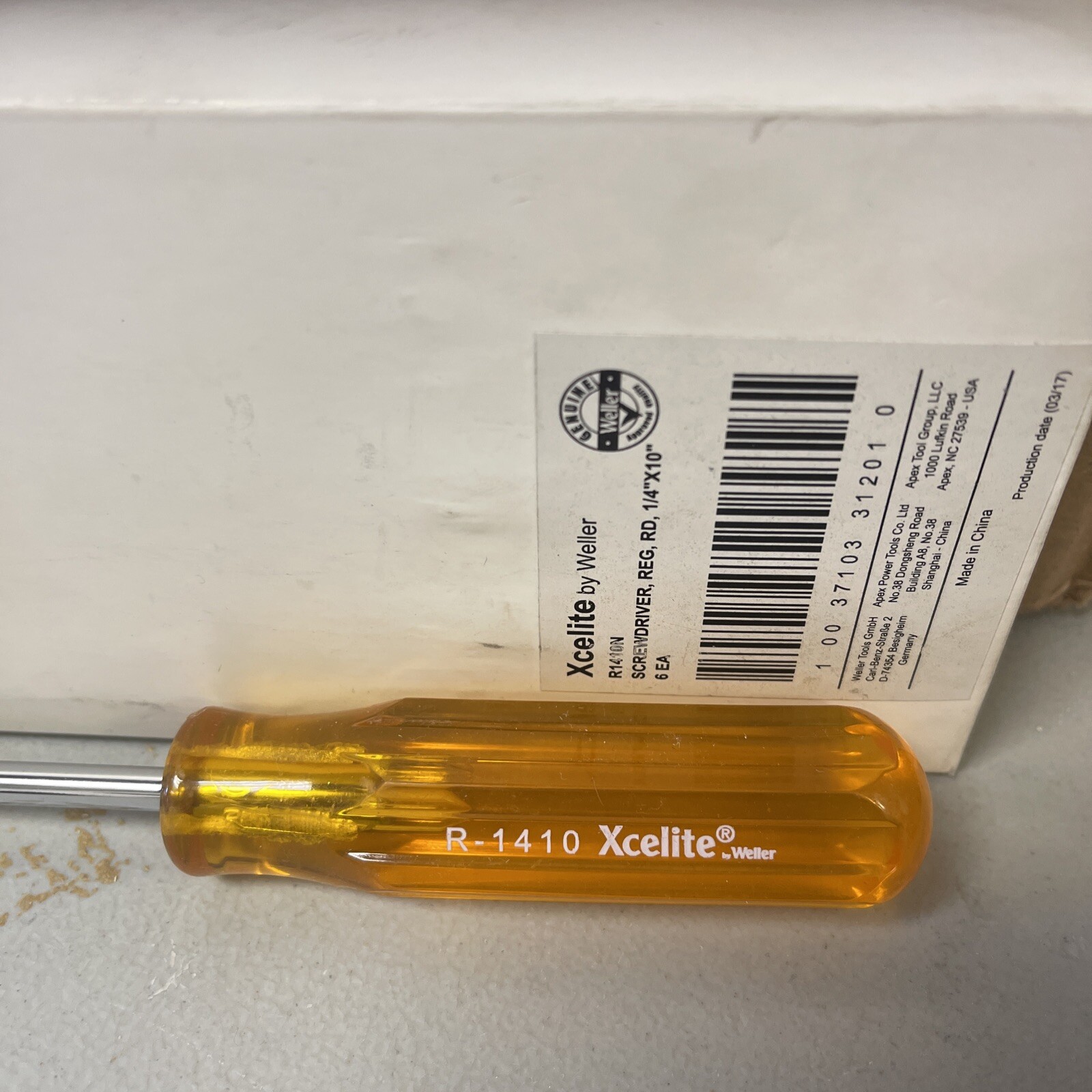 Xcelite R1410 1/4 in. x 10 in. Round Blade Slotted Screwdriver