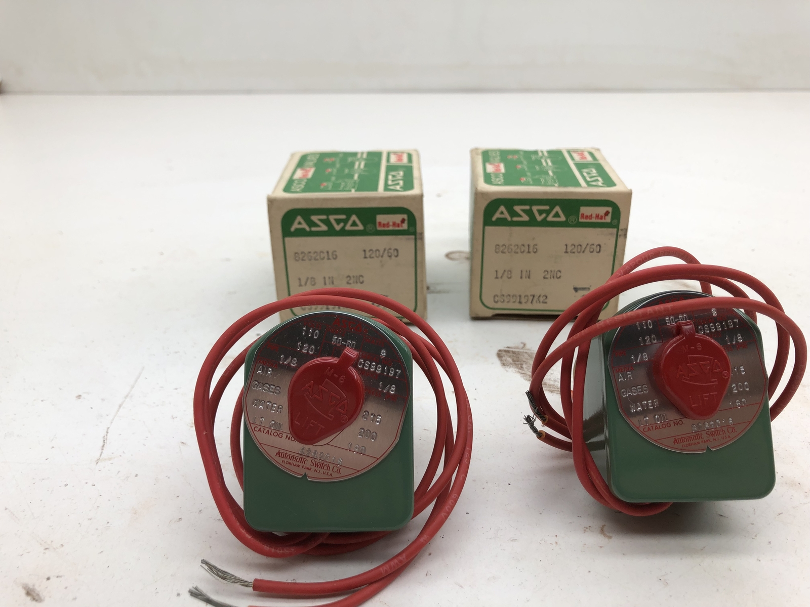 (QTY 2) ASCO REDHAT VALVE 8262C16